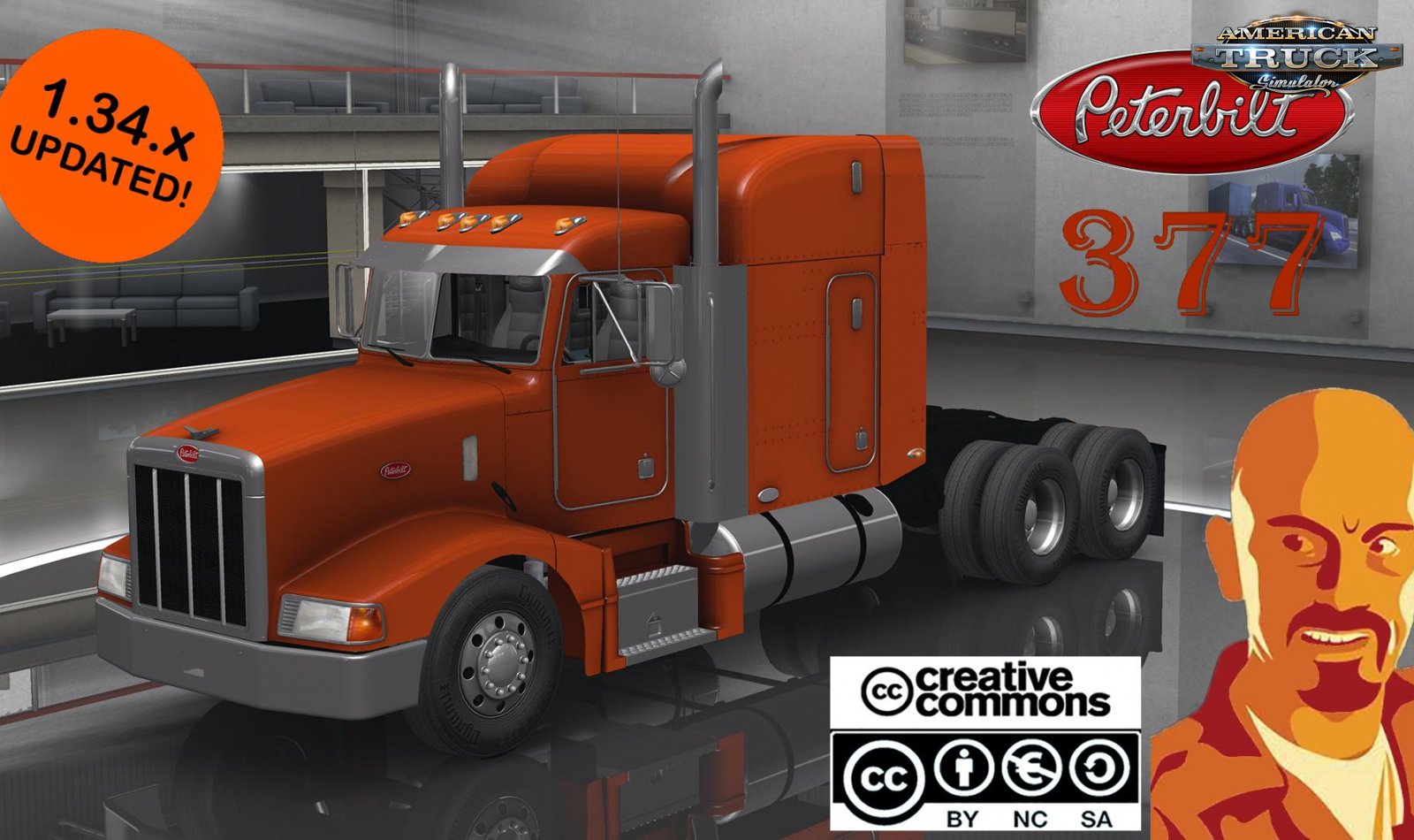 Peterbilt 377 + Interior v1.0 Reworked by CyrusTheVirus (1.34.x)