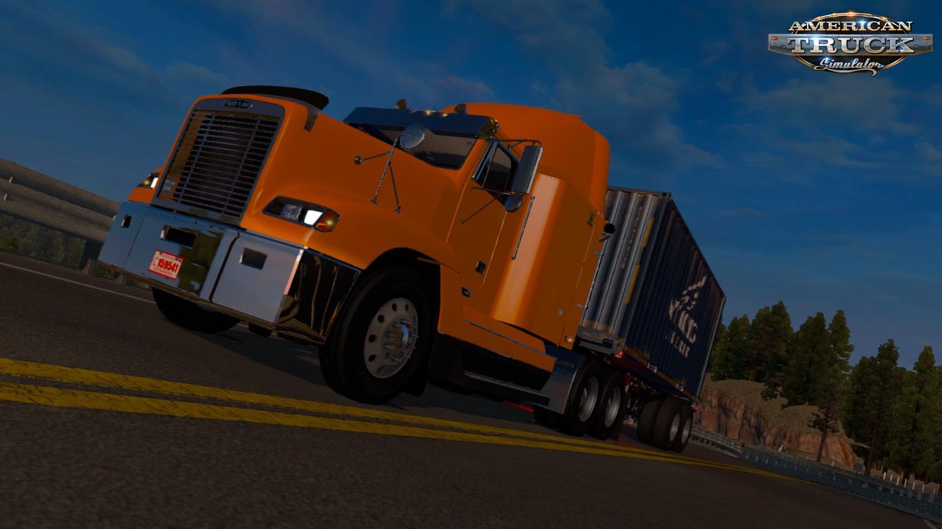 Freightliner FLD 120 Flat Top + Interior v1.0 (1.34.x)