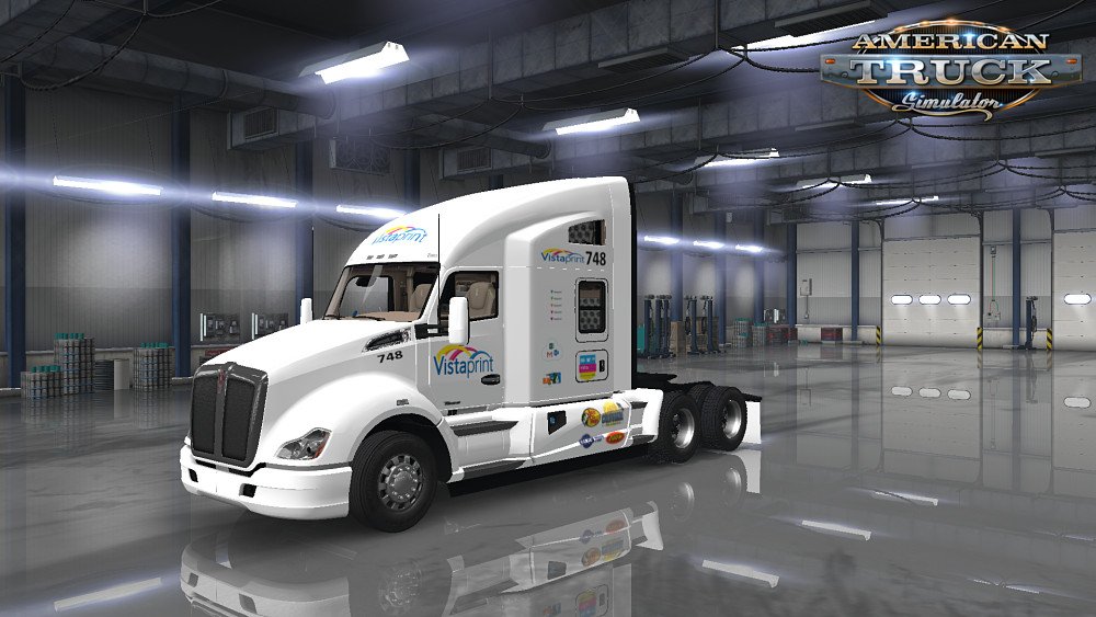 Vista Print SKin for Kenworth T680 v1.0 (1.34.x)