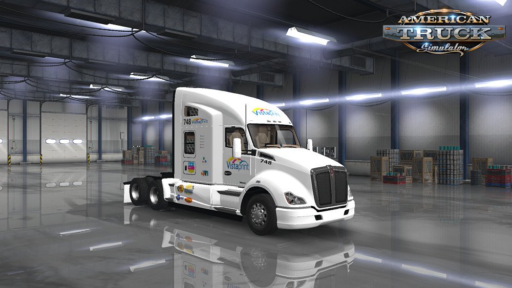 Vista Print SKin for Kenworth T680 v1.0 (1.34.x)