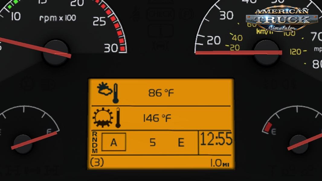 Realistic Volvo VNL Dashboard Computer v1.1 (1.36.x)
