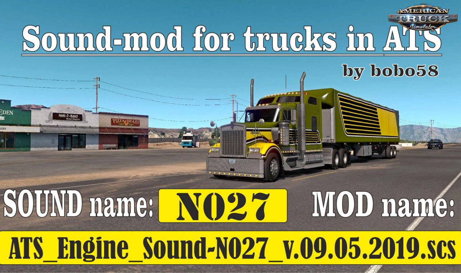 Sound Mod for Engine in Trucks N007 (1.42.x) for ATS