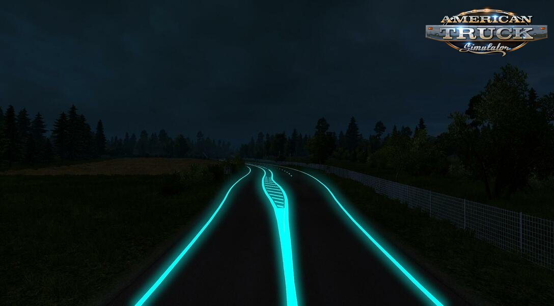 Roadways Luminous v1.0 by LOBO_DRIVER for ATS (1.35.x)
