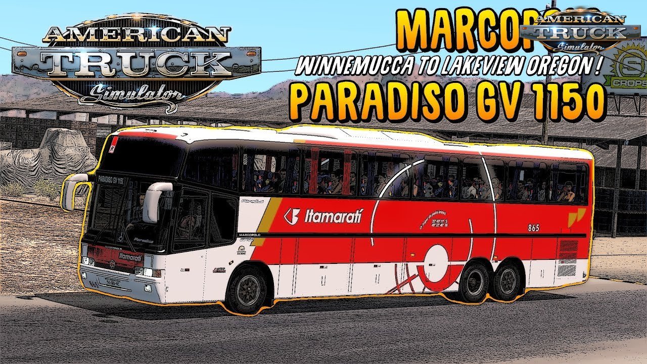 Bus Marcopolo Paradiso GV 1150 (1.35.x) - American Truck Simulator