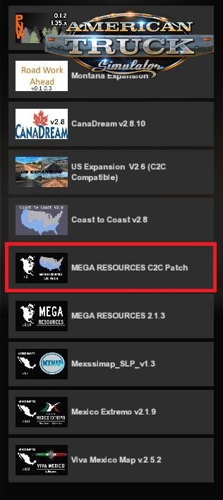 Coast 2 Coast Patch file v2.0 (1.35.x) for ATS