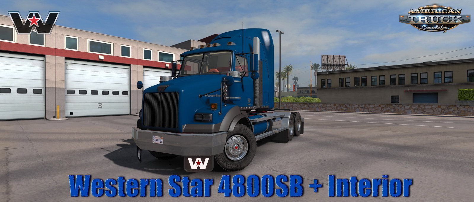 Western Star 4800SB + Interior v1.0 (1.35.x) for ATS