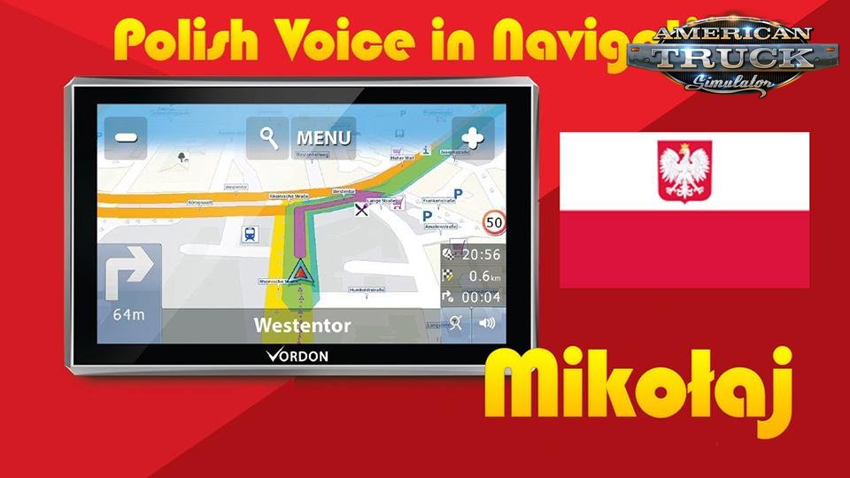Navigation Voice in Polish Language v1.0 (1.35.x) for ATS