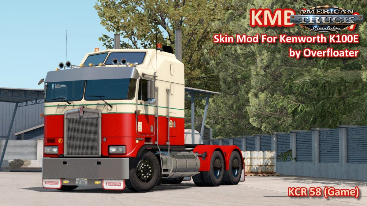 KMB Livery Skin for Kenworth K100E by Overfloater v1.0 (1.35.x)