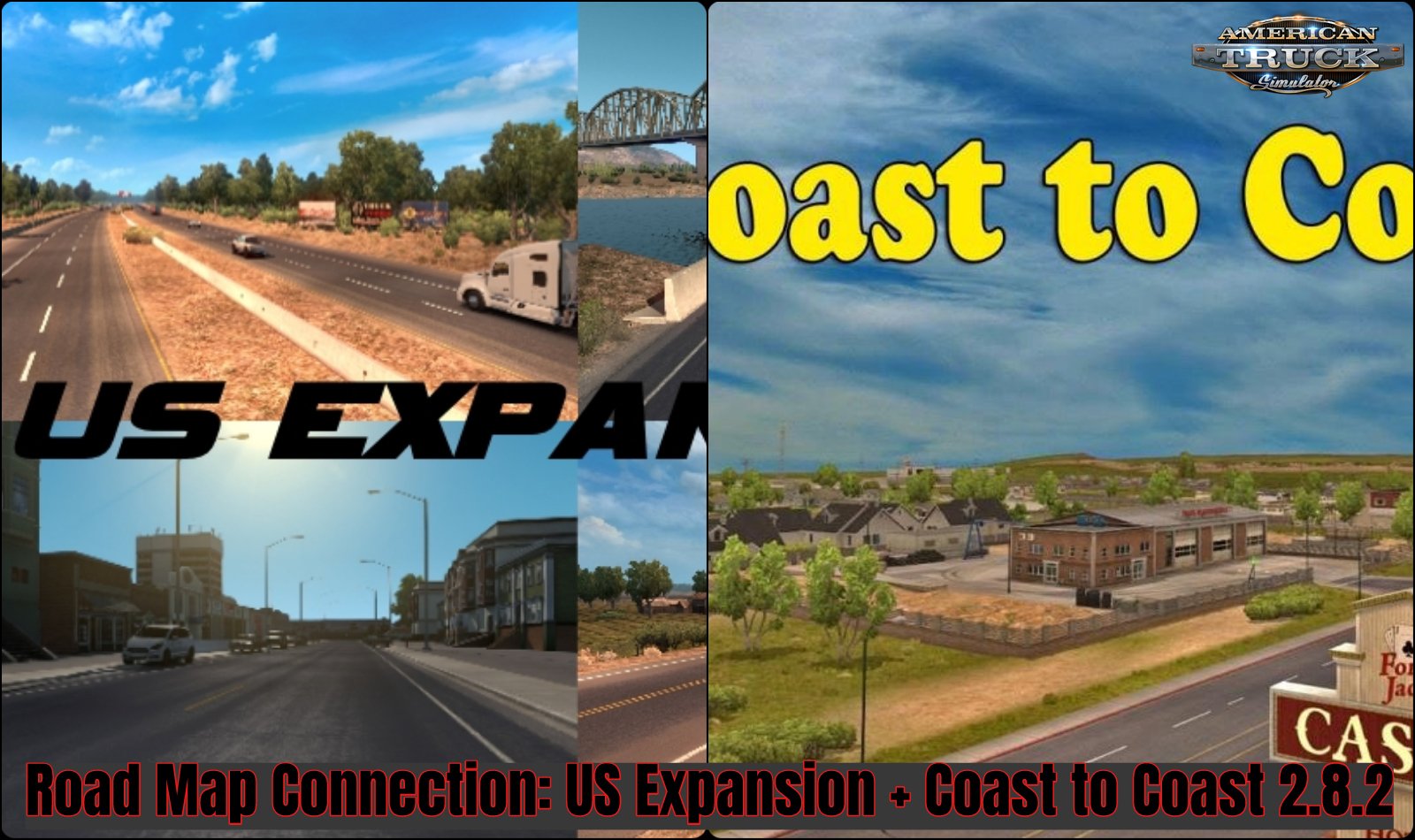 Road Map Connection: US Expansion + Coast to Coast 2.8.2 (1.35.x)