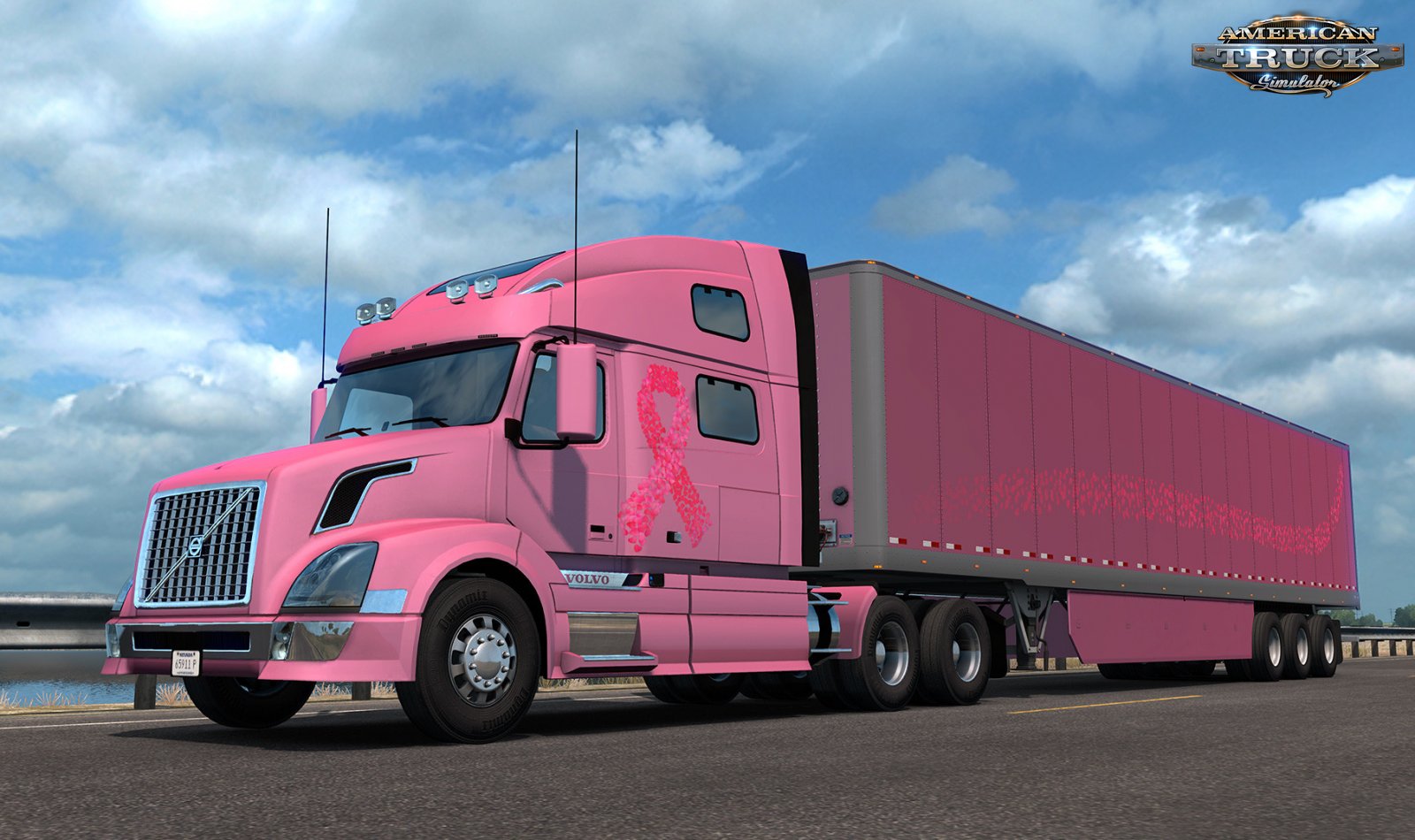 Pink Ribbon Charity Pack Skins for ATS