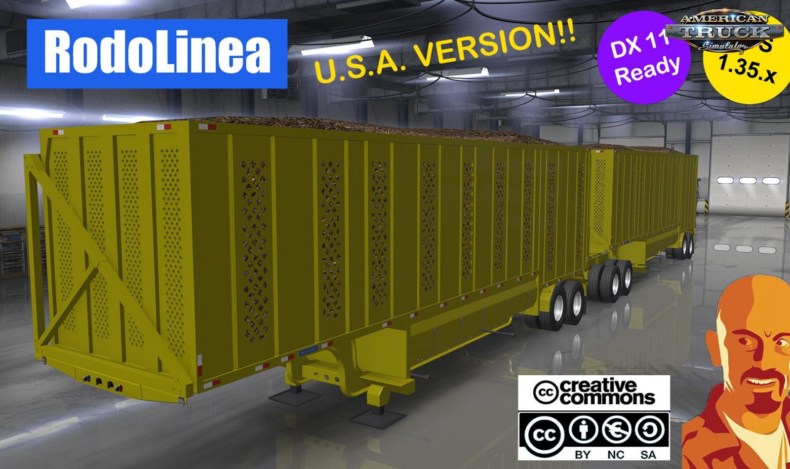 RODOLINEA SUGAR CANE TRAILERS (U.S.A. EDITION) v1.0 (1.35.x)