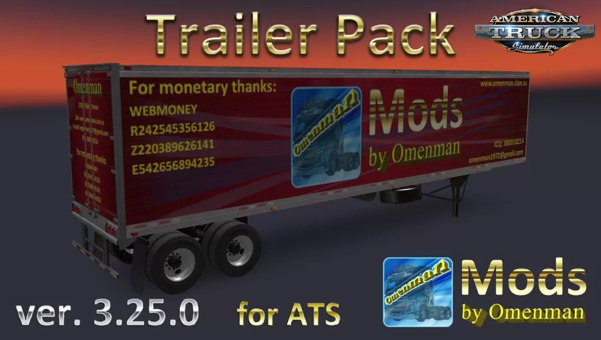 Trailer Pack v3.25.5 by Omenman (1.43.x) for ATS