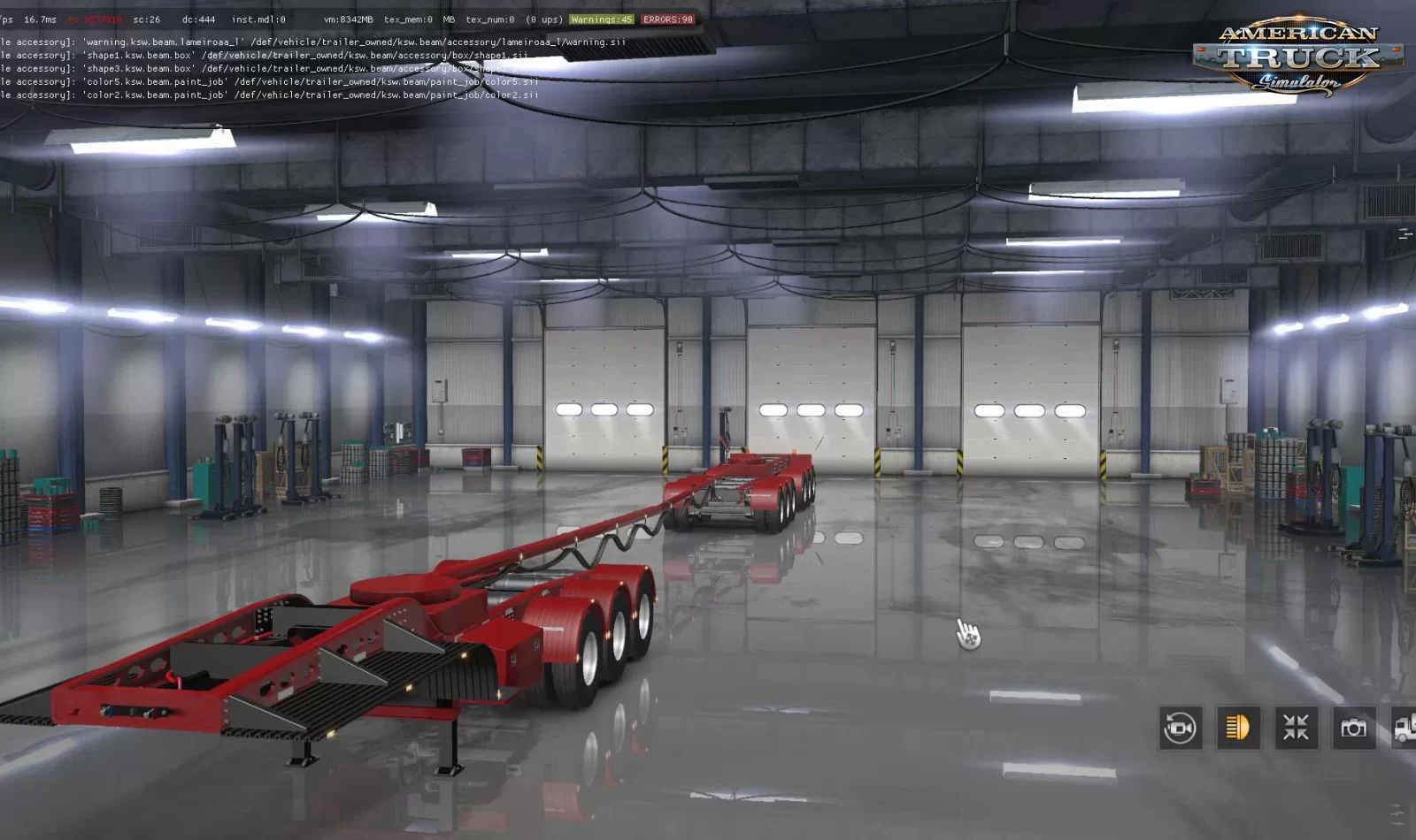 Steerable Dolly Trailer v2.0 by Kishadowalker (1.49.x) for ATS