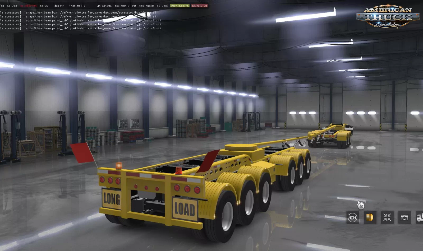 Steerable Dolly Trailer v2.0 by Kishadowalker (1.49.x) for ATS