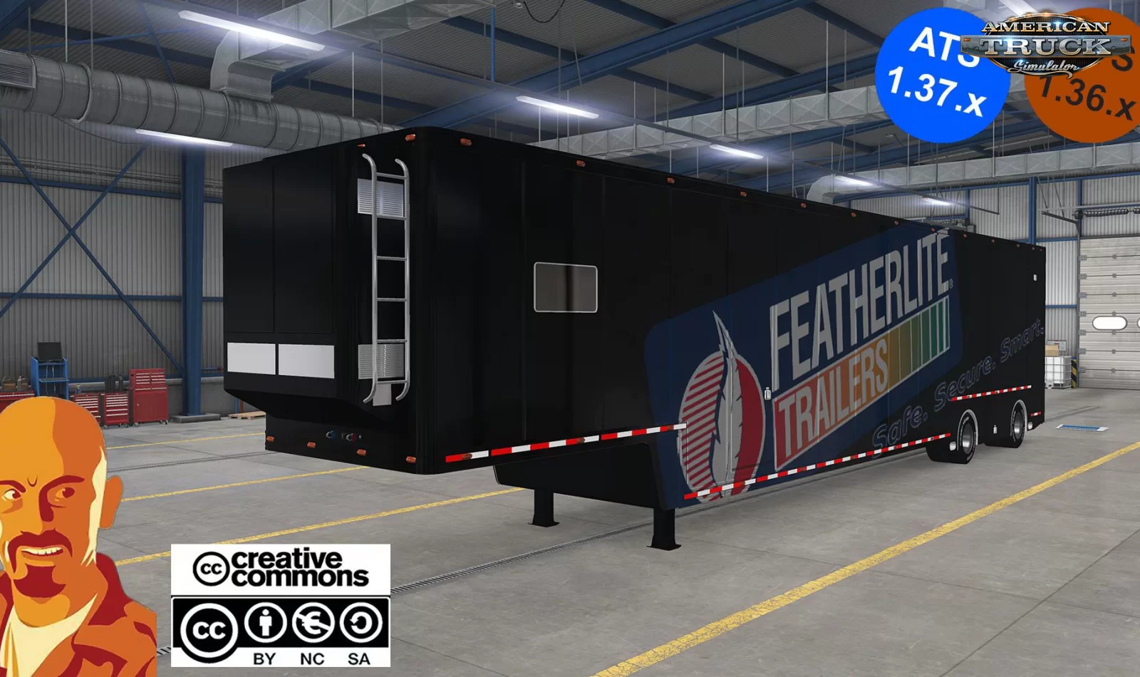 Featherlite Trailers ReWorked v1.0 by CyrusTheVirus (1.37.x)