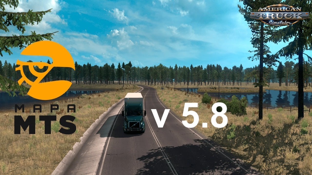 Mapa MTS v5.8 (Realismo al Extremo) - American Truck Simulator