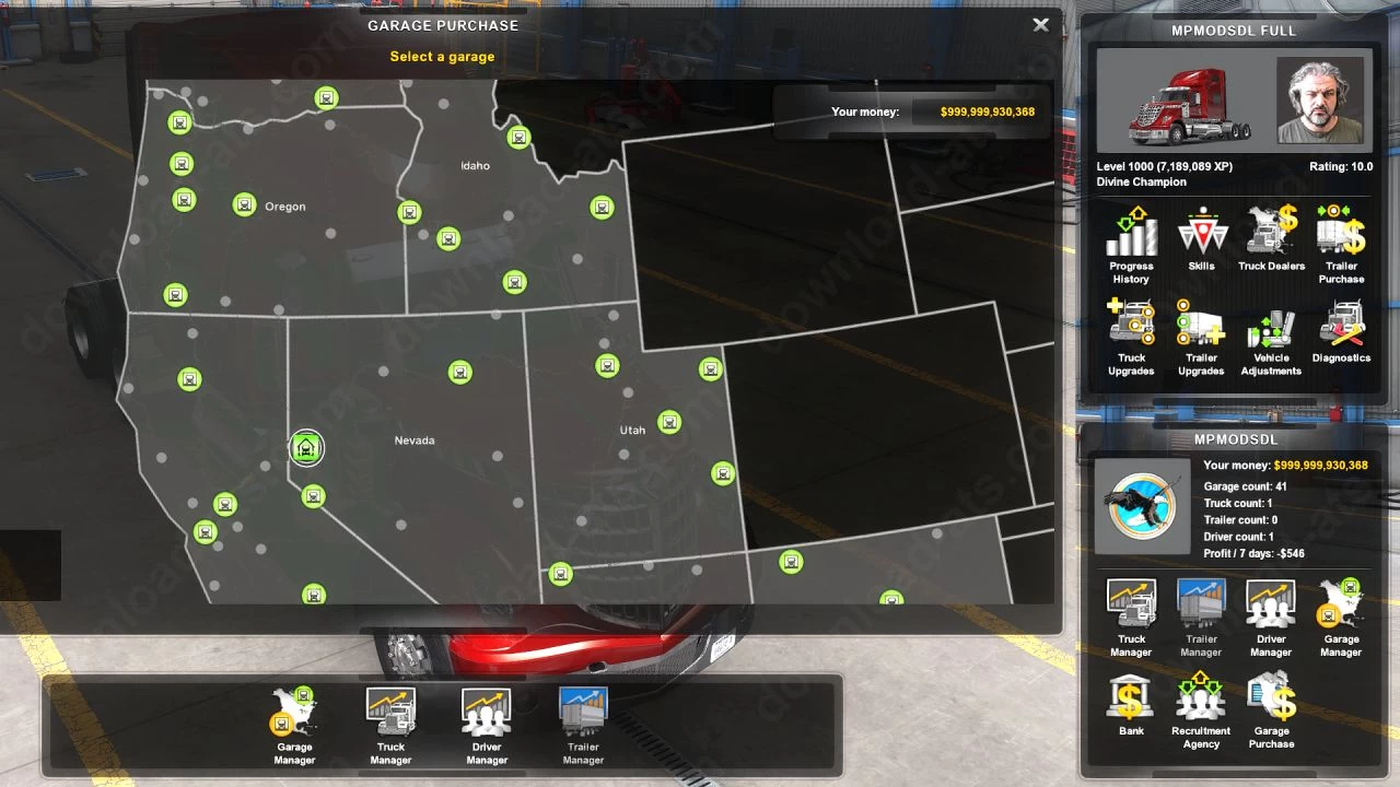 Full Save Game ATS 1.39 (Full Map) v2.0 by MpModsDL