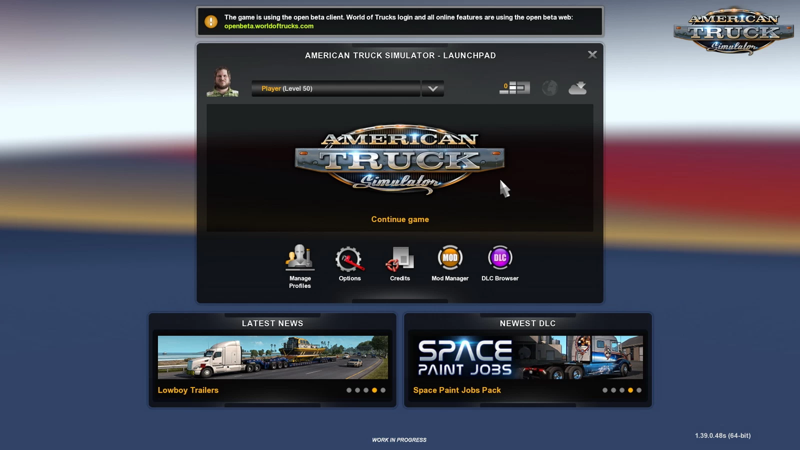 American Truck Simulator 1.39 Update Experimental Open Beta