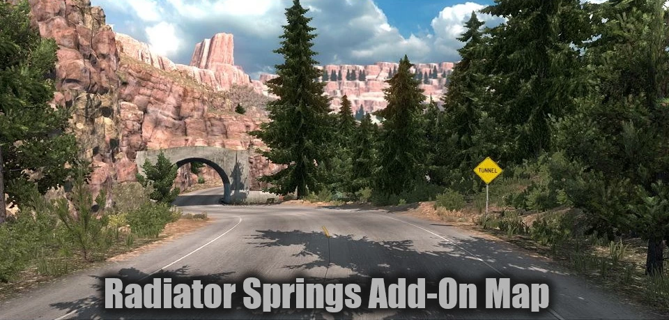 Radiator Springs Add-On Map v1.3a (1.46.x) for ATS