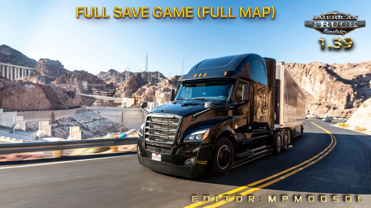 Full Save Game ATS 1.39 (Full Map) v2.0 by MpModsDL