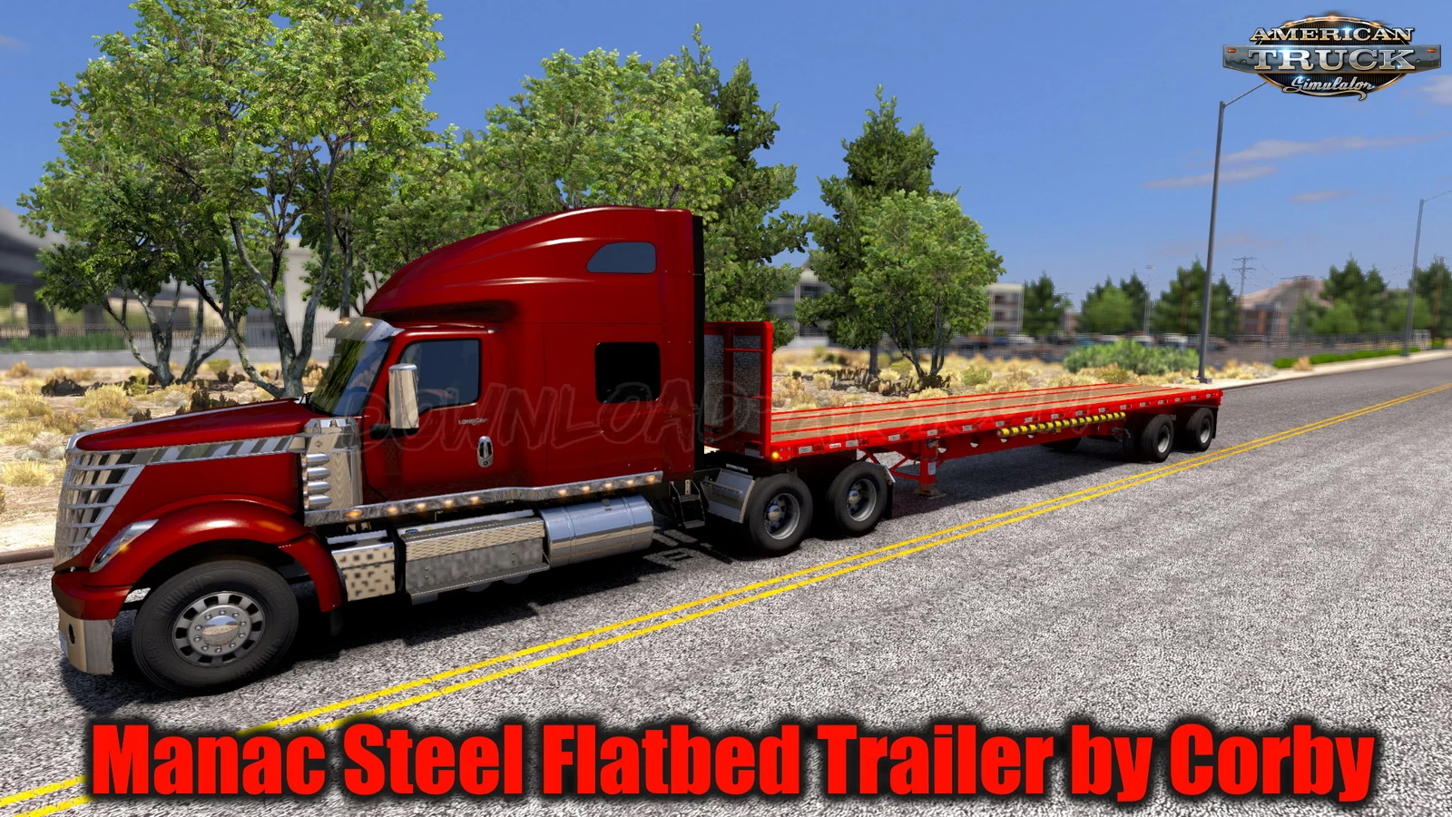 Manac Steel Flatbed Trailer v1.4 by Corby (1.43.x) for ATS