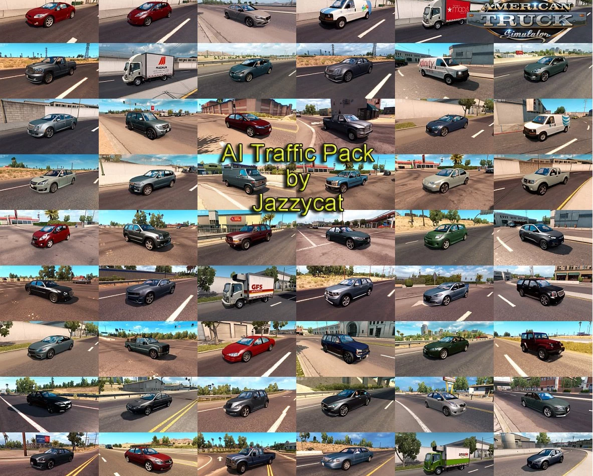AI Traffic Pack v16.1 by Jazzycat (1.48.x) for ATS