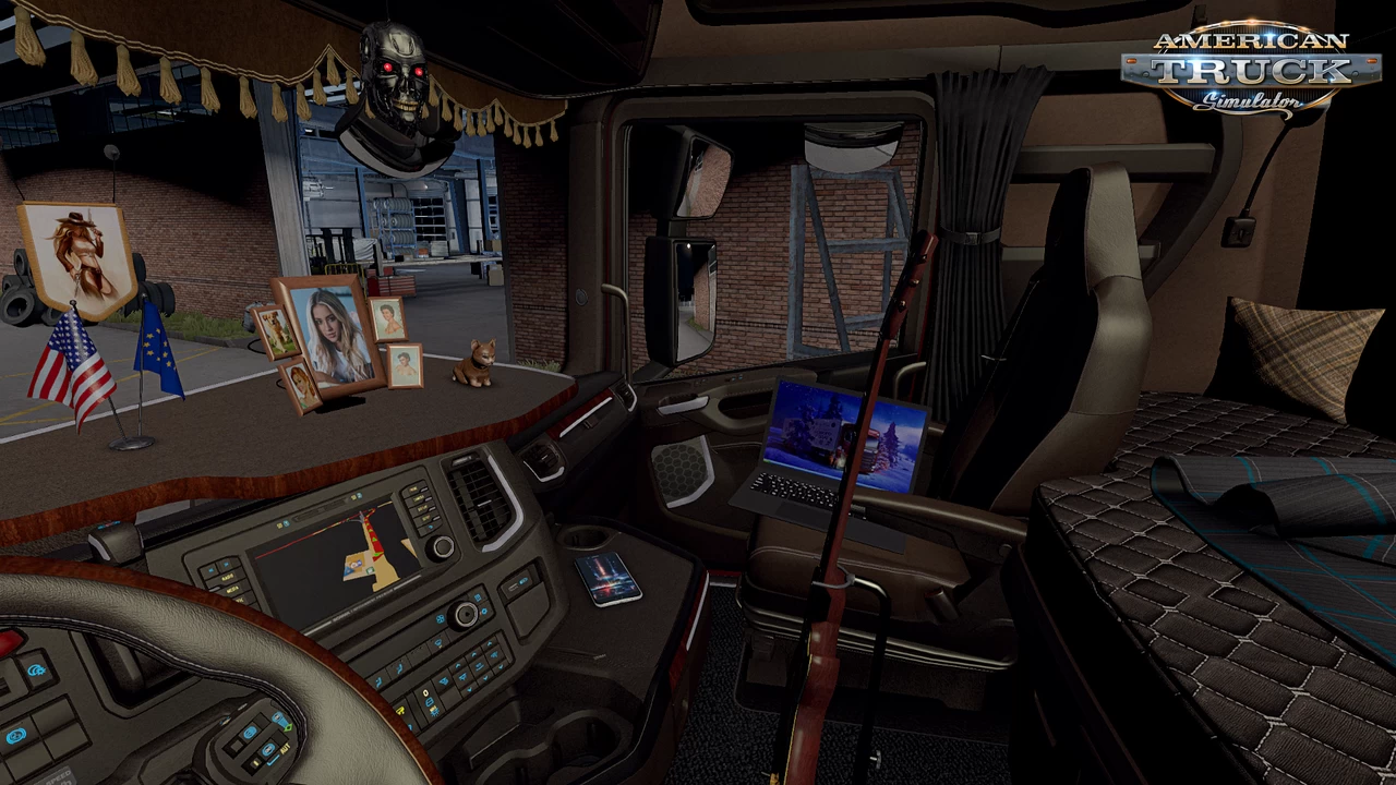 Brown Interior for Scania S/R 2016 v1.0 (1.39.x) for ATS