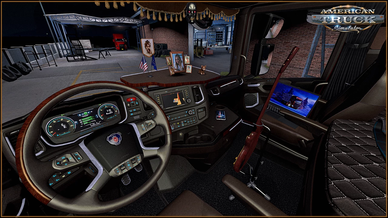 Brown Interior for Scania S/R 2016 v1.0 (1.39.x) for ATS