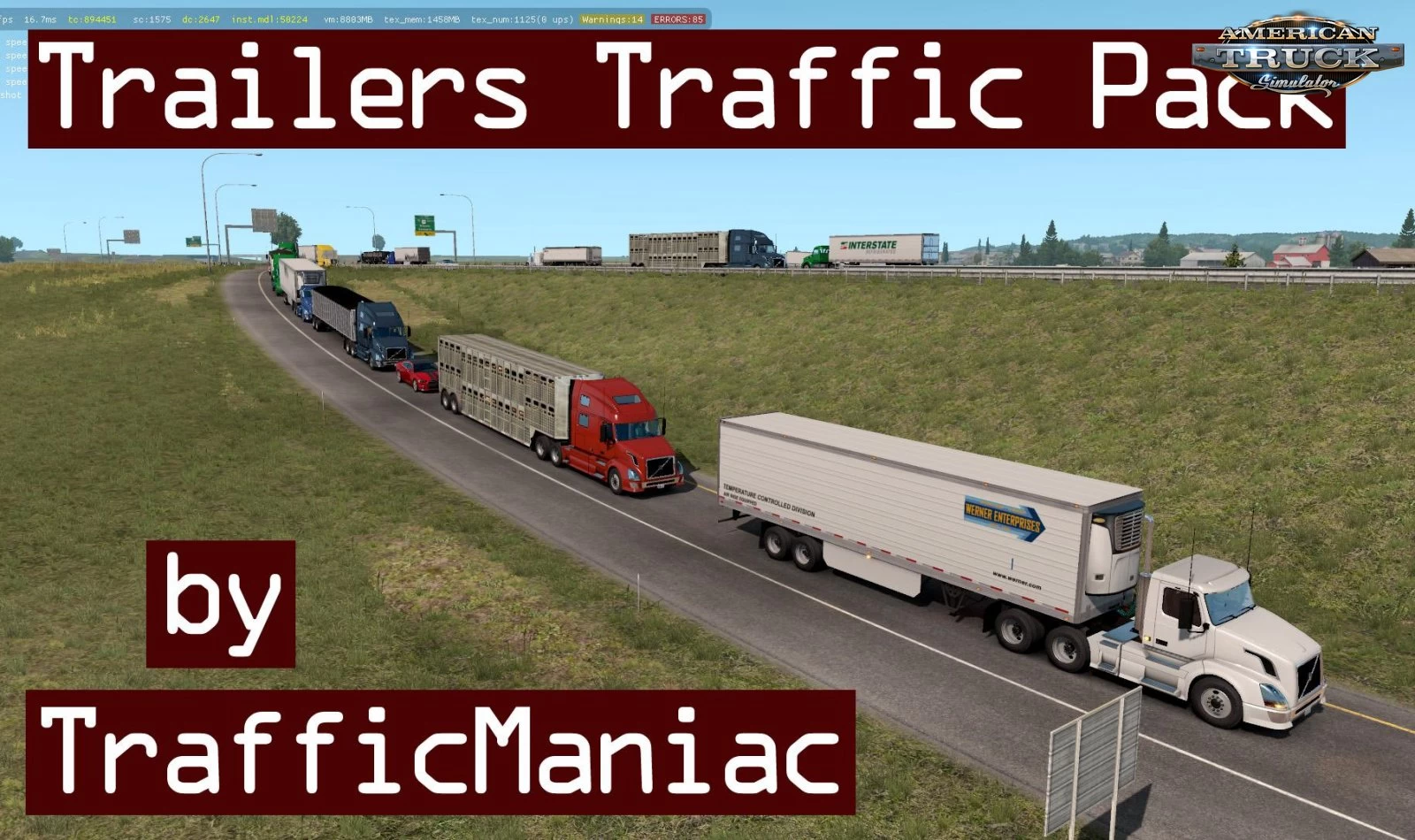 Trailers Traffic Pack v7.5.1 by TrafficManiac (1.48.x) for ATS