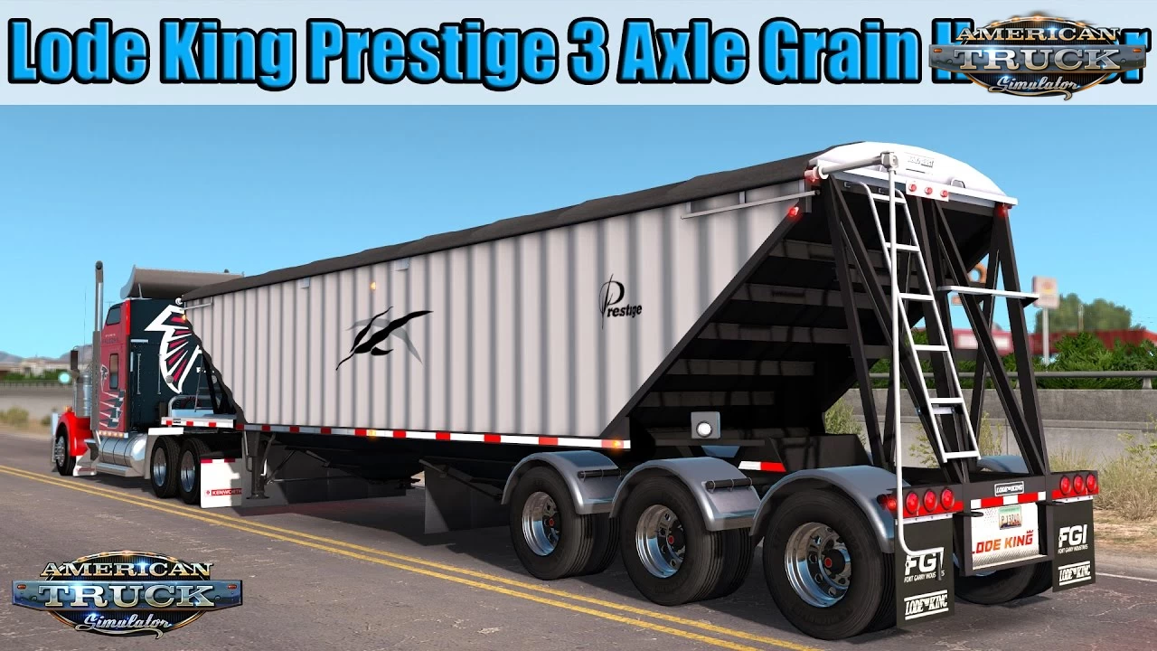 Trailer Lode King Prestige 3 Axle Grain Hopper v3.2 (v1.40.x)