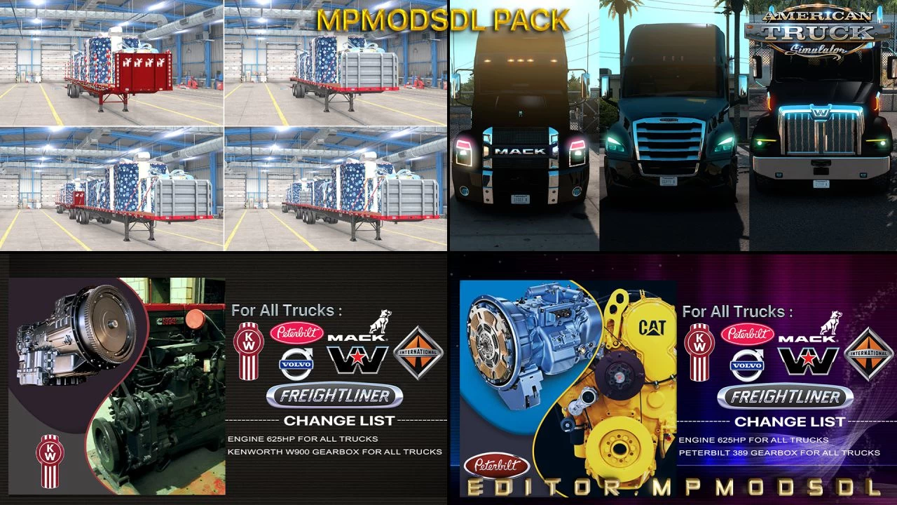 MpModsDL Pack For ATS Single-Multiplayer (1.39.x)