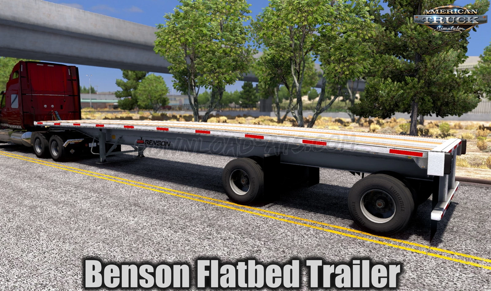 Benson Flatbed Trailer v1.1 (1.41.x) for ATS