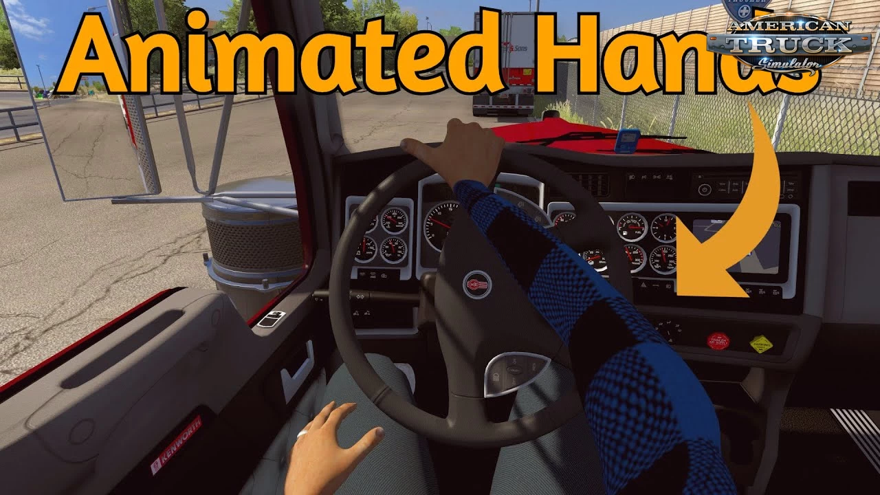 Animated Hands On Steering Wheel v1.0 (1.40.x) for ATS