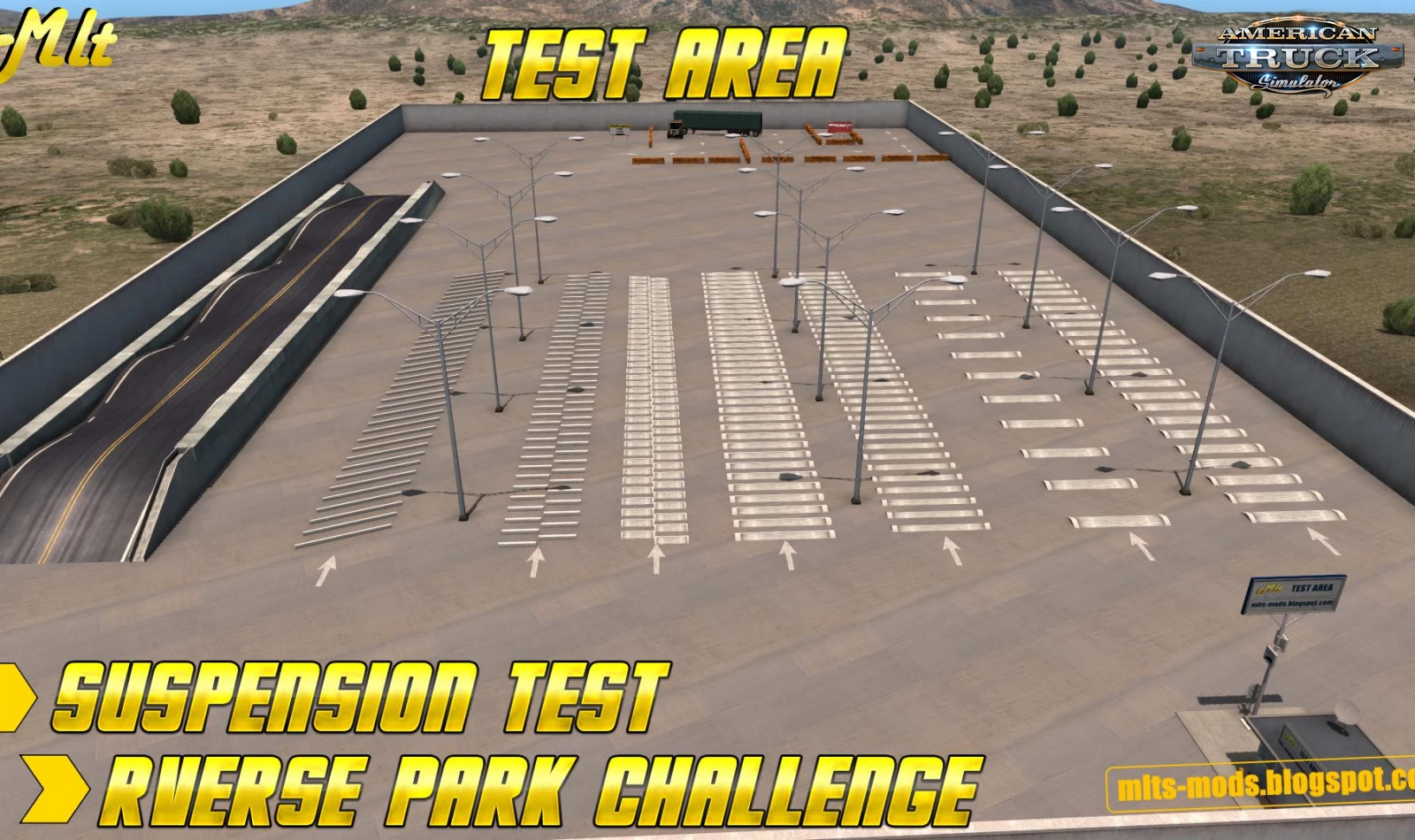 Test Area & Reverse Park Challange Area v0.1 (1.40.x) for ATS