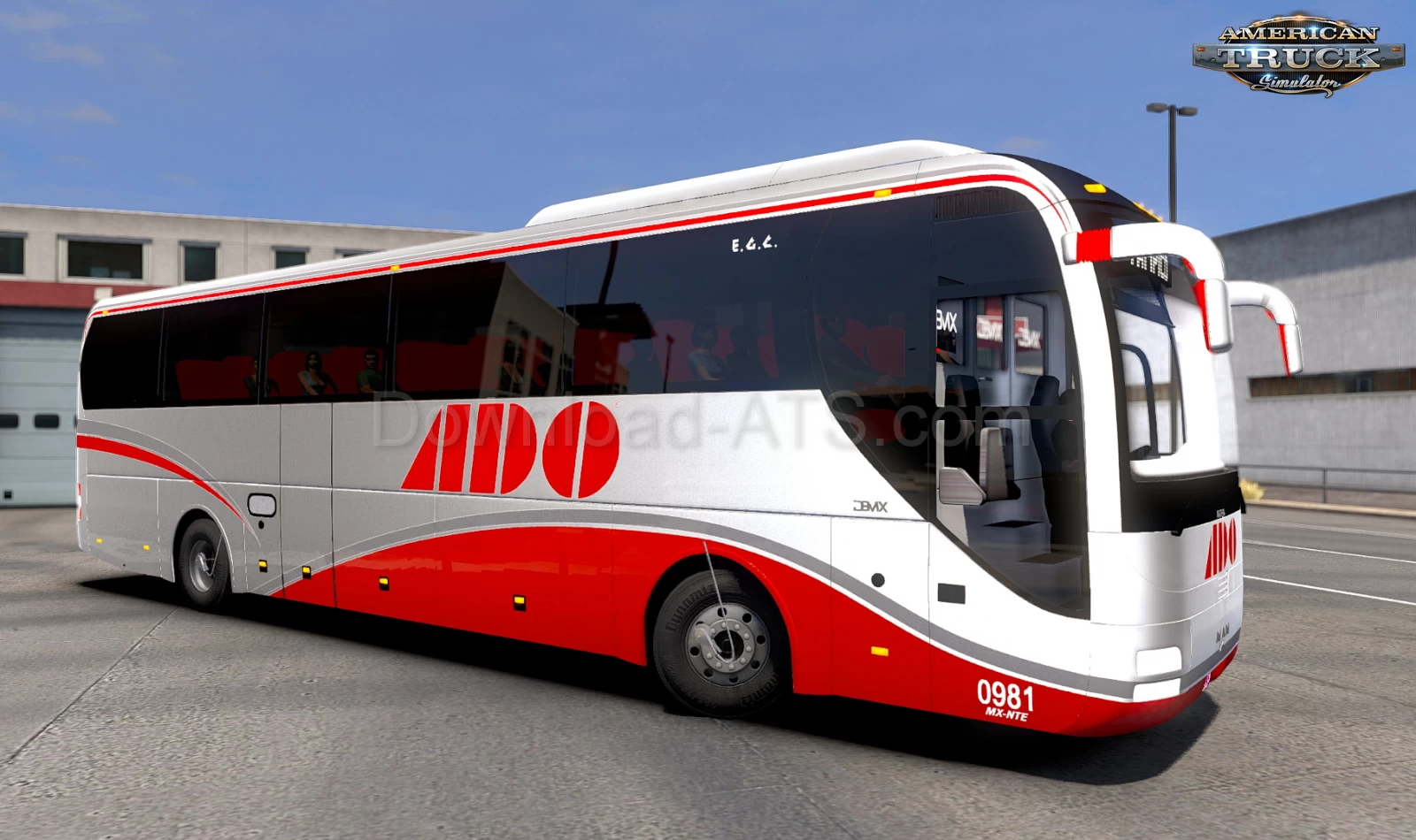 Bus Man Lion Coach + Interior v1.5 (1.39.x) for ATS