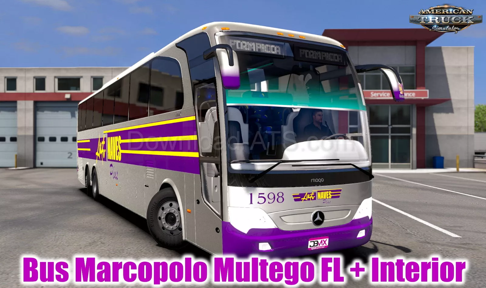 Bus Marcopolo Multego FL + Interior v1.7 (1.50.x) for ATS