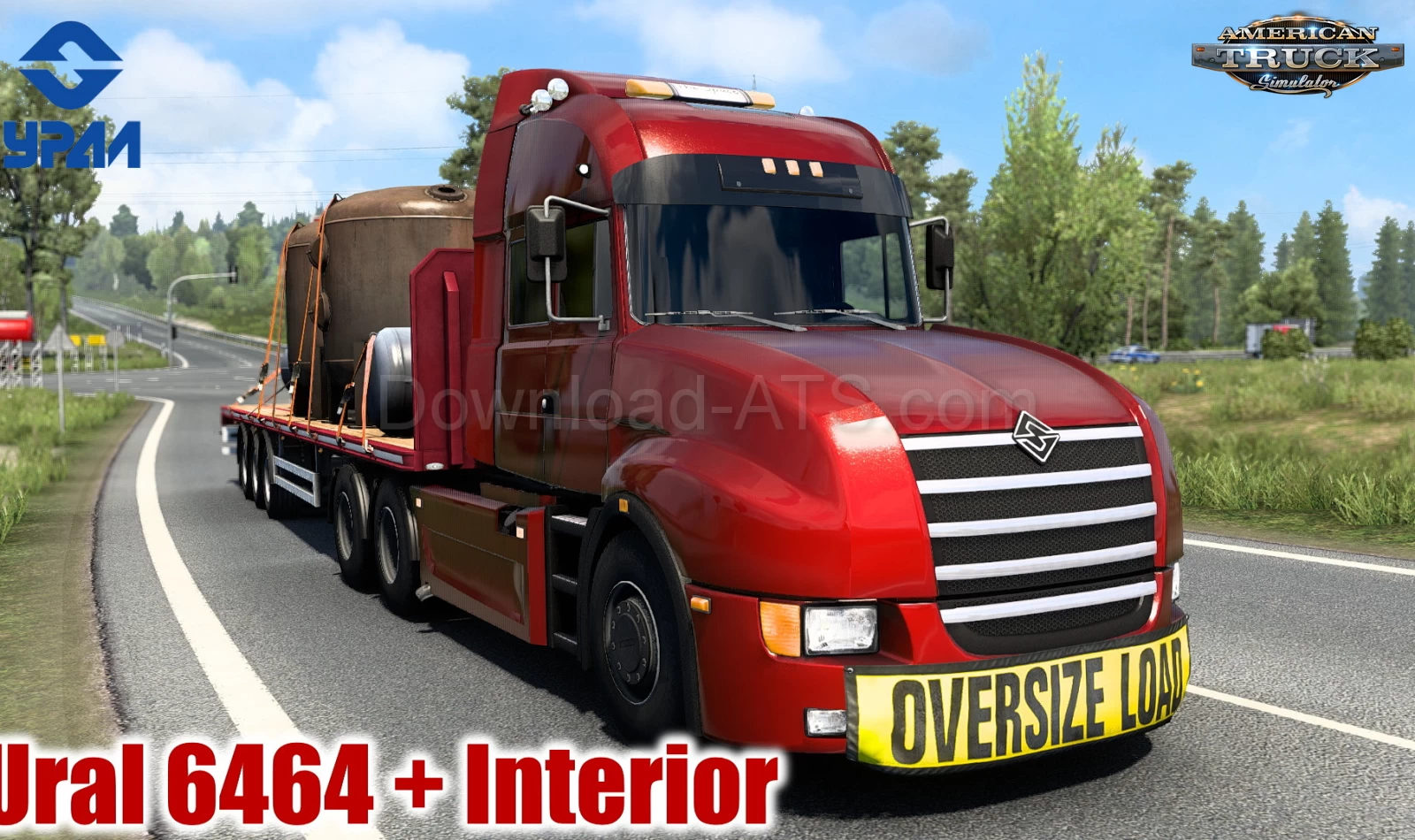Ural 6464 + Interior v1.6 (1.48.x) for ATS