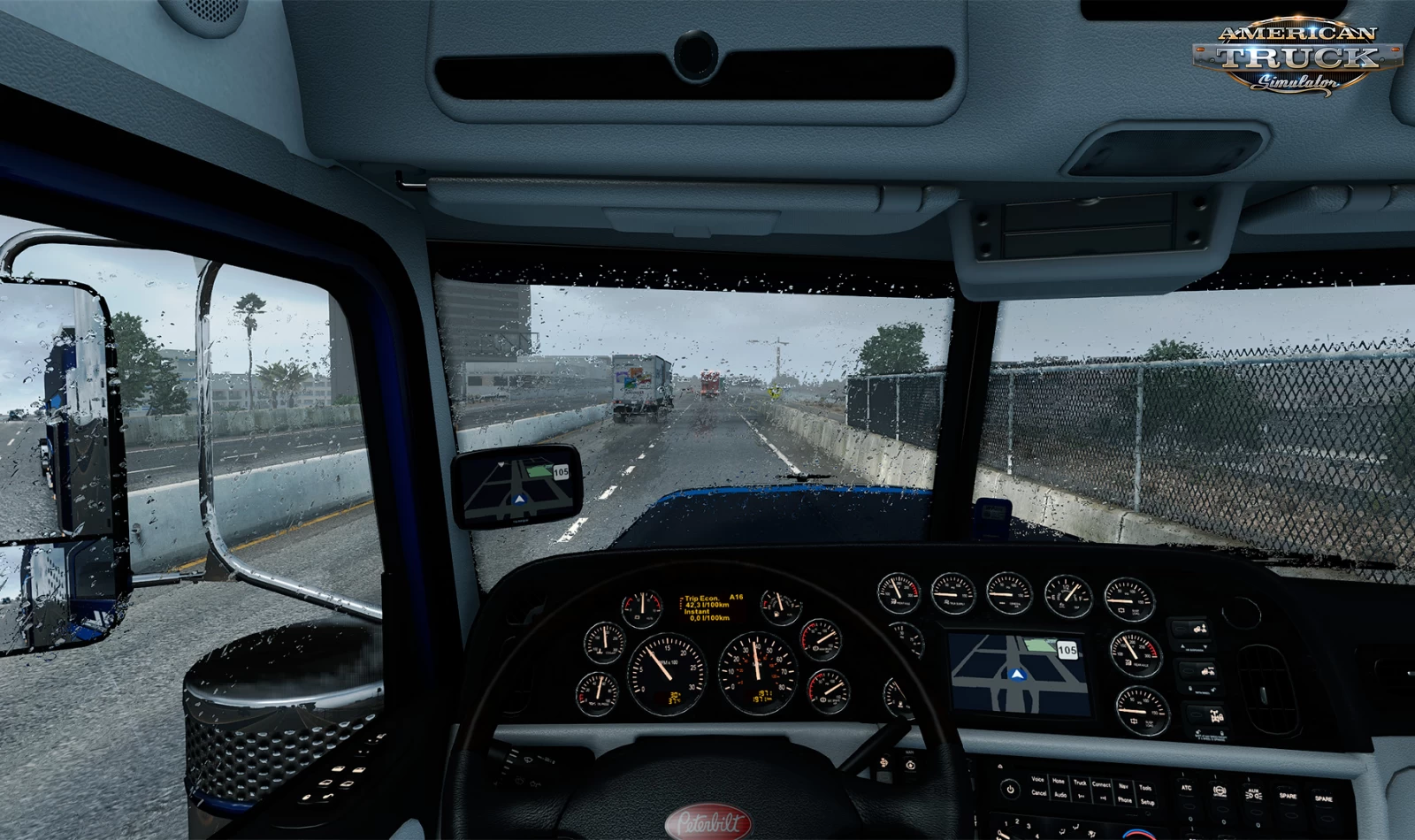 Realistic Rain Mod v5.2.1 by Darkcaptain (1.58.x) for ATS