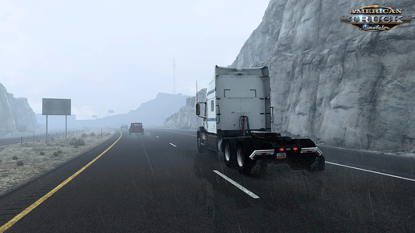 Realistic Rain Mod v5.2.1 by Darkcaptain (1.58.x) for ATS