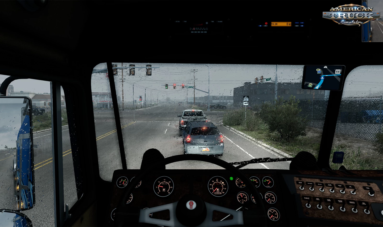 Realistic Rain Mod v5.2.1 by Darkcaptain (1.58.x) for ATS