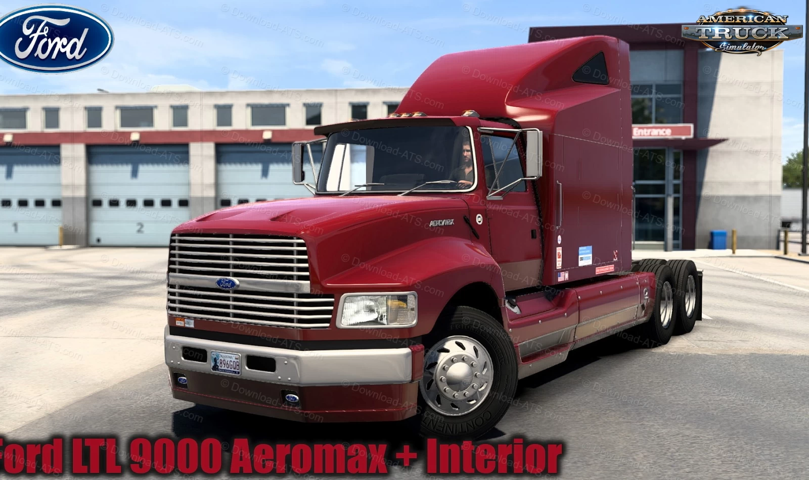 Ford LTL 9000 Aeromax + Interior v1.2 (1.40.x) for ATS