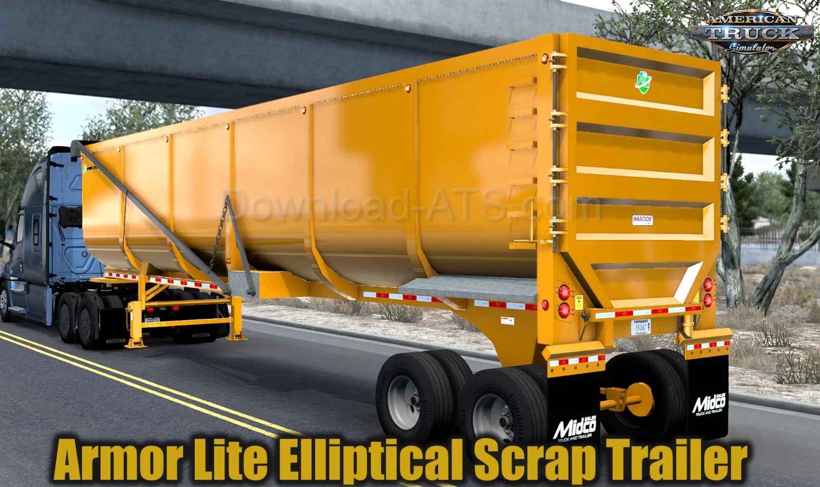 Armor Lite Elliptical Scrap Trailer v1.0 (1.40.x) for ATS