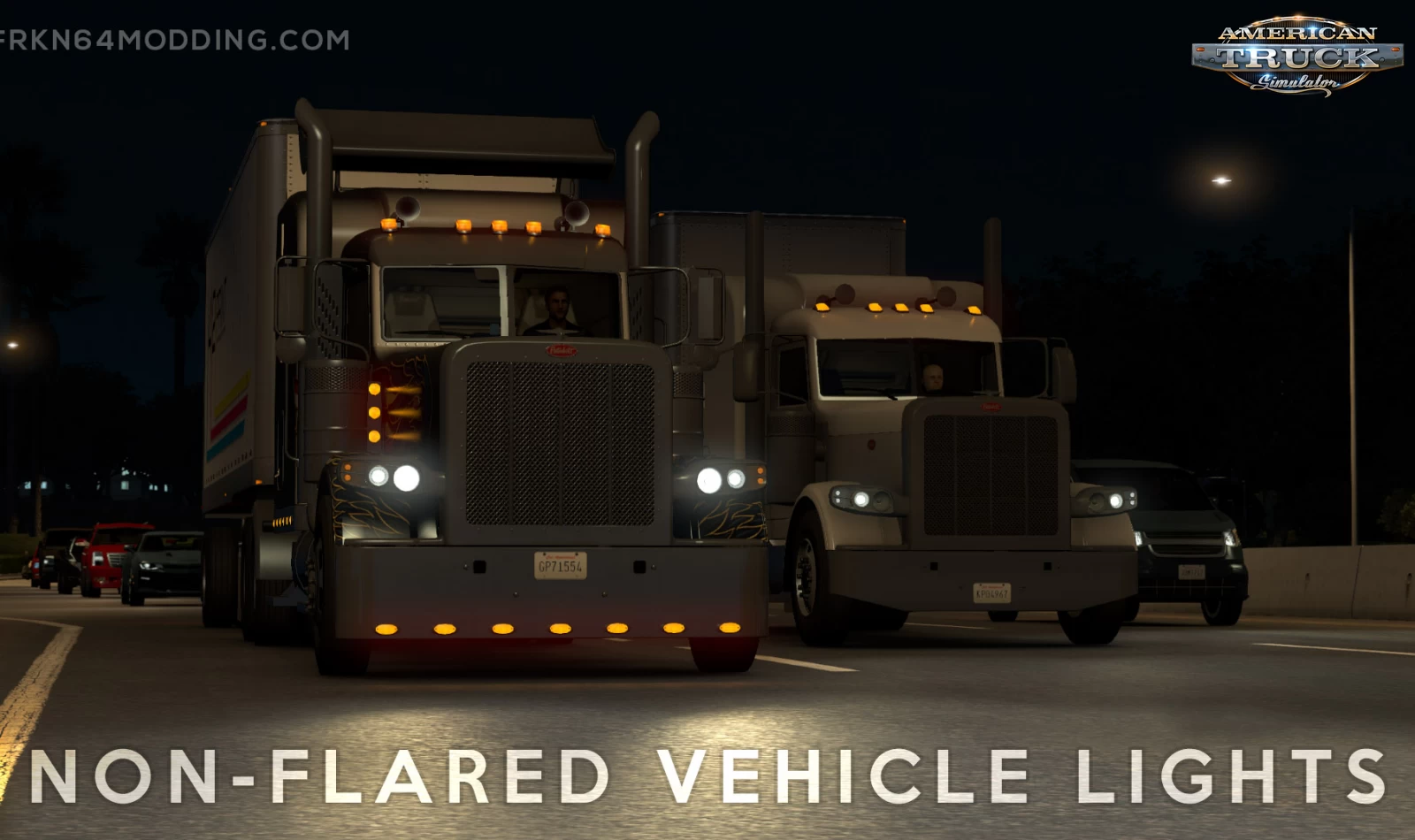 Non-Flared Vehicle Lights v5.1 by Frkn64 (1.52.x) for ATS