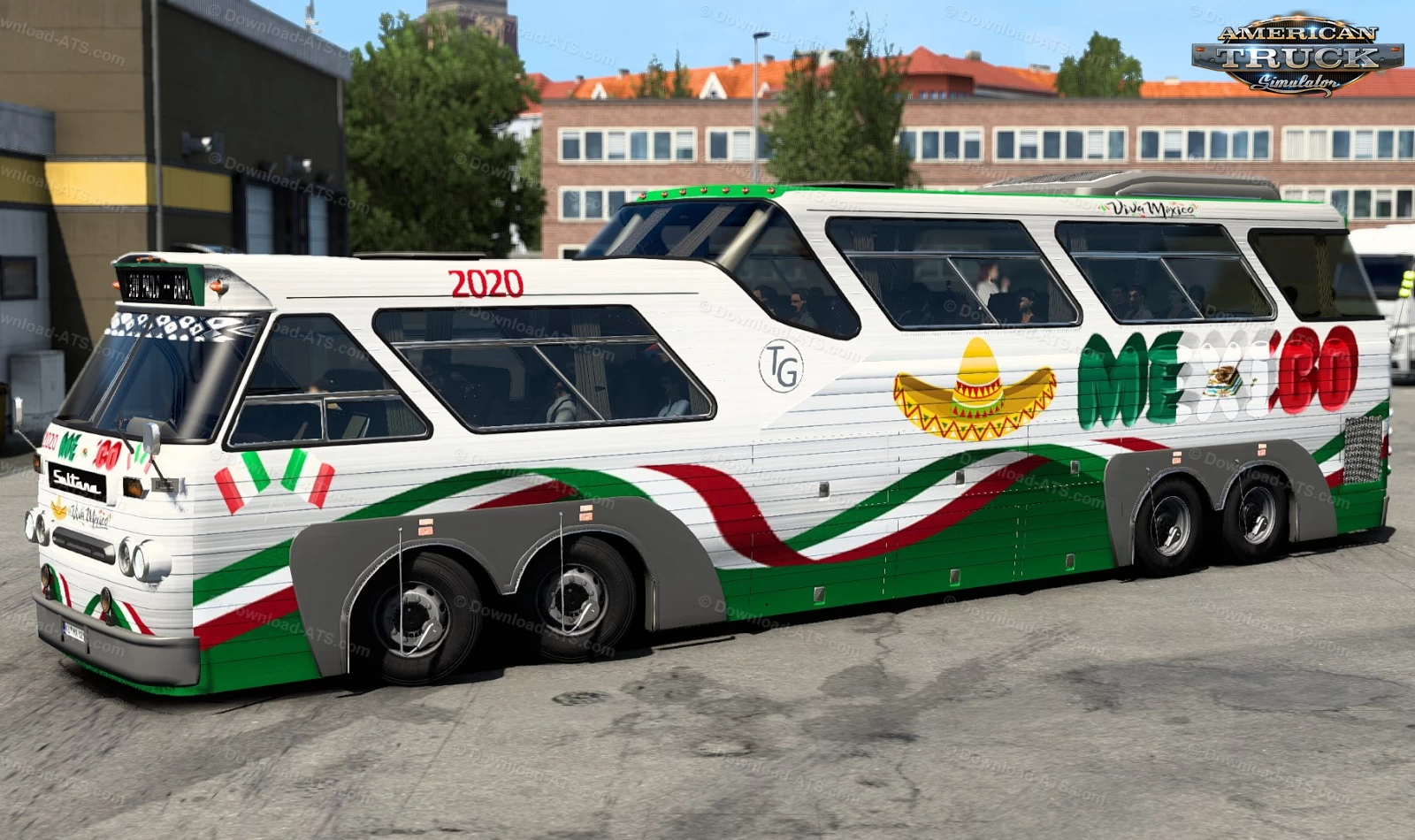 Sultana Panoramico Bus + Interior v1.3 (1.49.x) for ATS