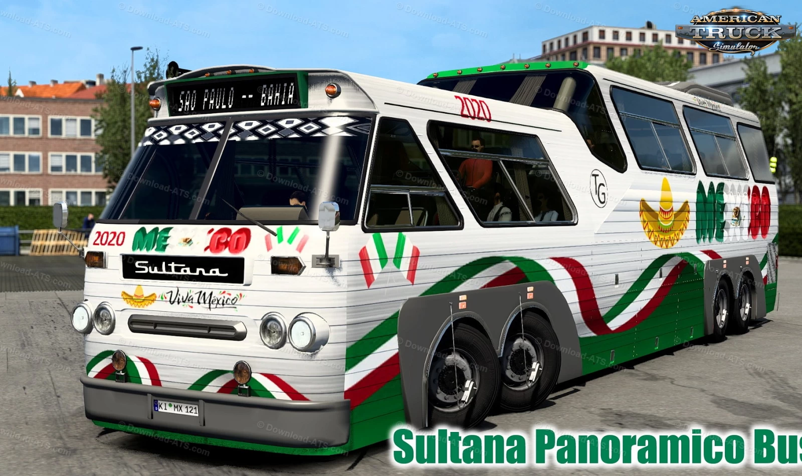 Sultana Panoramico Bus + Interior v1.3 (1.49.x) for ATS