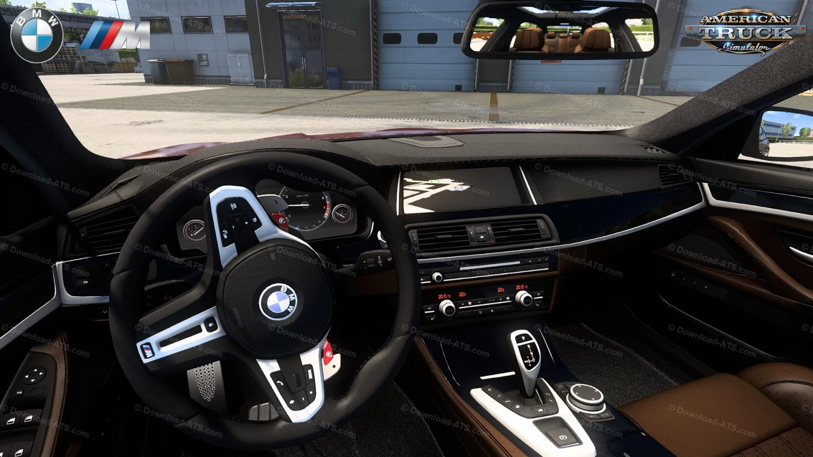 BMW 5 Series F10 M-Sport + Interior v3.1 (1.45.x) for ATS