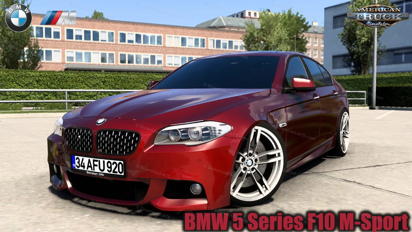 BMW 5 Series F10 M-Sport + Interior v3.0 (1.43.x) for ATS
