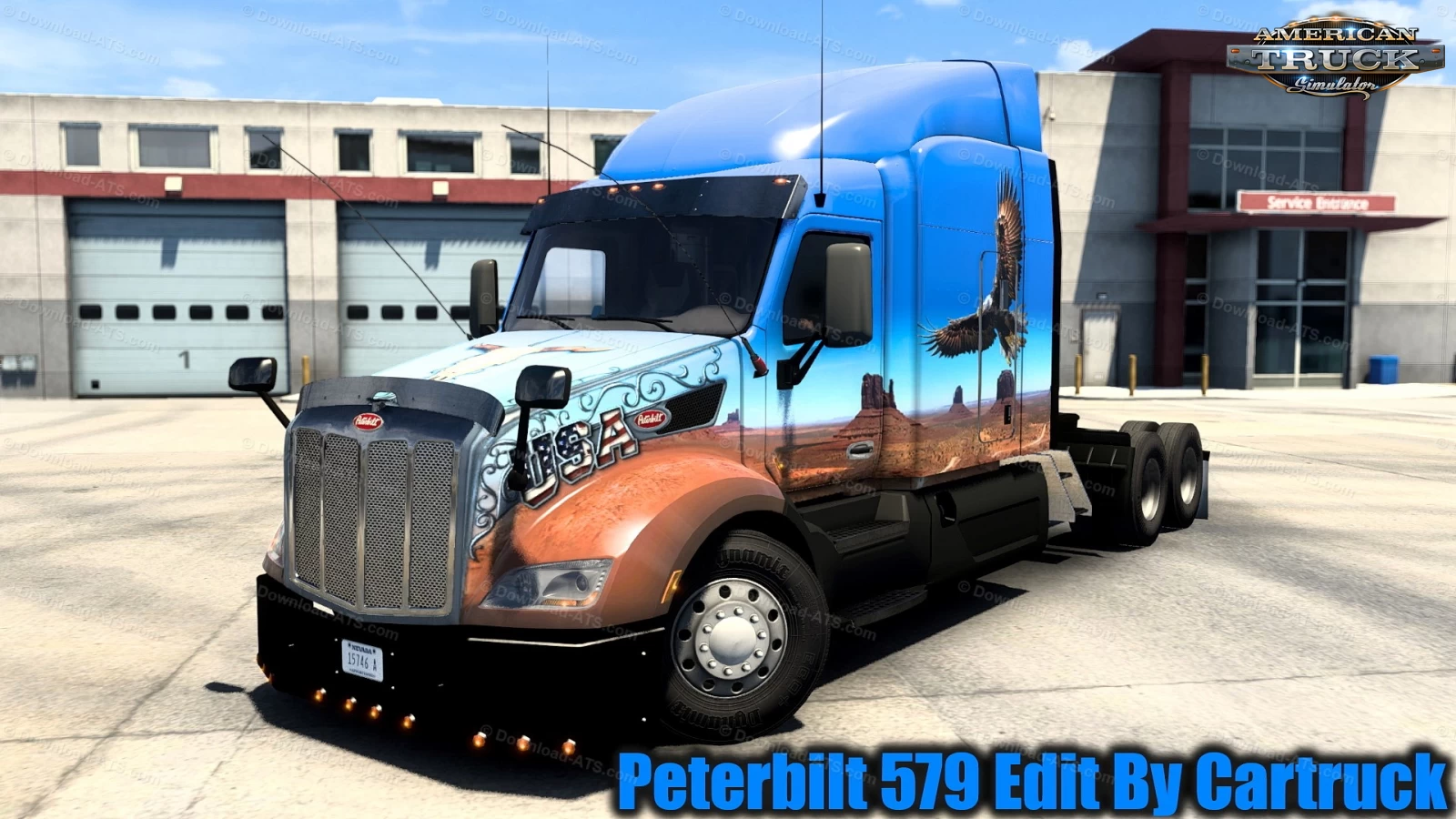 Peterbilt 579 + Interior v1.1 Custom By Cartruck (1.40.x)