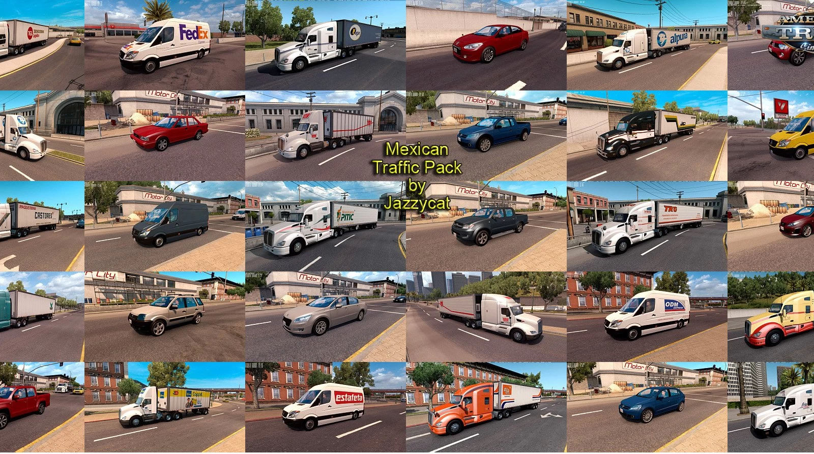 Mexican Traffic Pack v2.6.9.1 by Jayyzcat (1.50.x) for ATS