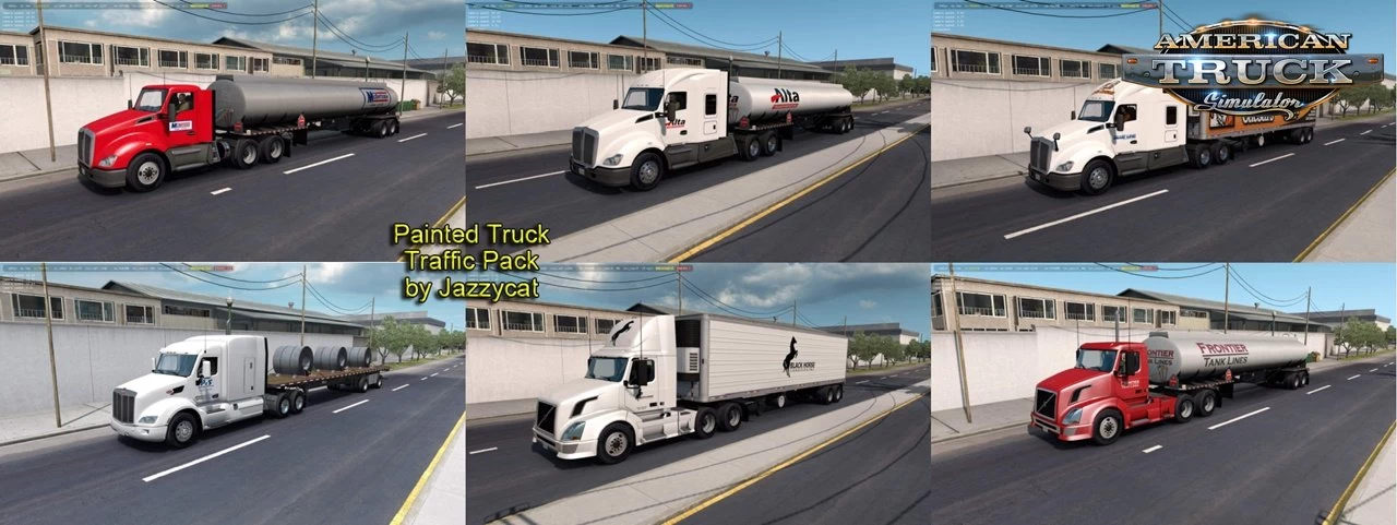 Painted Truck Traffic Pack v5.8 by Jazzycat (1.46.x) for ATS